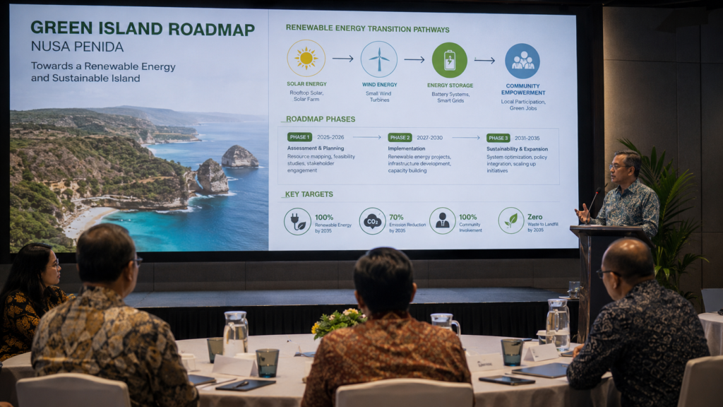 Nusa Penida Menuju Pulau 100 Persen Energi Bersih 2030